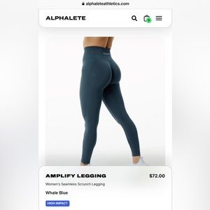 Alphalete Amplify Legging - Whale Blue